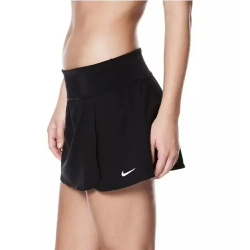 NWT Nike Women's Mini Faux Wrap Style Boardskirt in Black Size XL